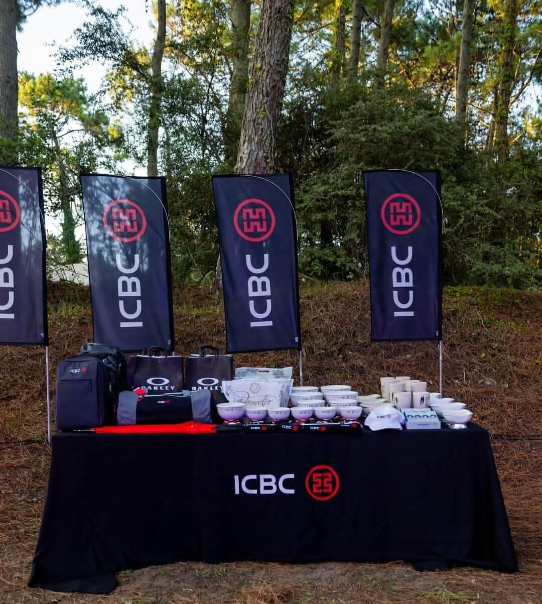Stand de ICBC en un torneo de golf